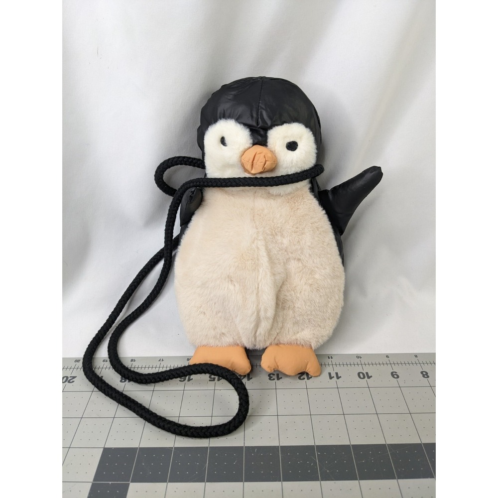 Zara Penguin Plush Purse Coins 10 Inch Stuffed Animal Toy